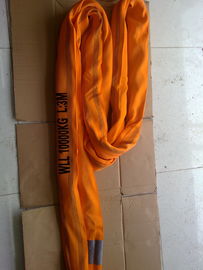 kaufen Endloses Rundschlinge-Hochleistungspolyester WIRD ORANGE 10T EN1492-2 weich online manufacture