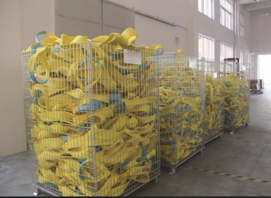 kaufen US-amerikanische gelbe Polyester-Flachseile, 4 Zoll ASMEB30.9 Auge zu Auge Sling online manufacture