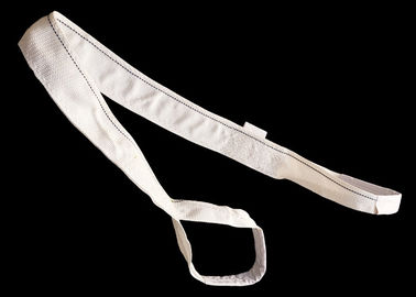 kaufen Doppeltes weißes des Farb-Polyester-übt flaches gewebten Materials des Riemen-TSEWS1000 Riemen aus online manufacture