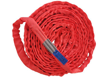 kaufen Roter endloser Rundschlinge-Oxidations-Widerstand des Polyester-5T mit blauem Aufkleber online manufacture