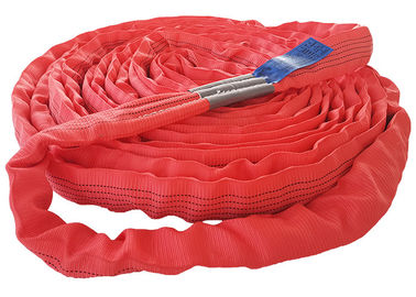 kaufen Multi Zweck-rotes Polyester-endlose Rundschlinge 5000kg für das schwere Anheben online manufacture