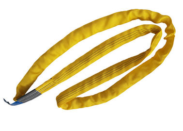 kaufen Polyester Spanset-Rundschlinge-doppelte Augen-flache Form-Gelb-Farbe-ISO-Bescheinigung 100% online manufacture