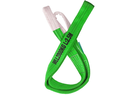 kaufen Grüne Doppelpläne Webbing Sling, 2T Flach Web Lifting Slings angepasste Größe online manufacture