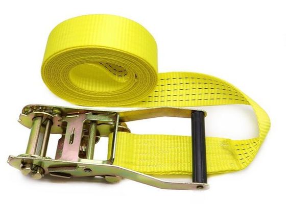 kaufen Gelbe Webbing Lashing Strap mit 100% hohen Festigkeit Polyester Garn Gürtel Material online manufacture