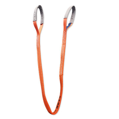 kaufen Einfach / Duplex-Schicht Flat Webbing Sling 1T 2 Meter Orange Farbe online manufacture