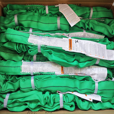 kaufen Grünes Polyester-endlose Rundschlinge-Vertikale 6000 lbs 5-1 ENTWURFS-FAKTOR- online manufacture