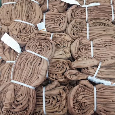 kaufen Braunfarbene Polyester-Rundschleife Schwergewicht Jackette Twill Weave Muster vertikal 6 Tonnen online manufacture